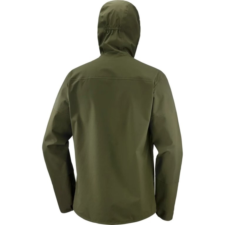 Olive Salomon Outrack Waterproof 2.5L Men's Shell Jackets | PH 75034B